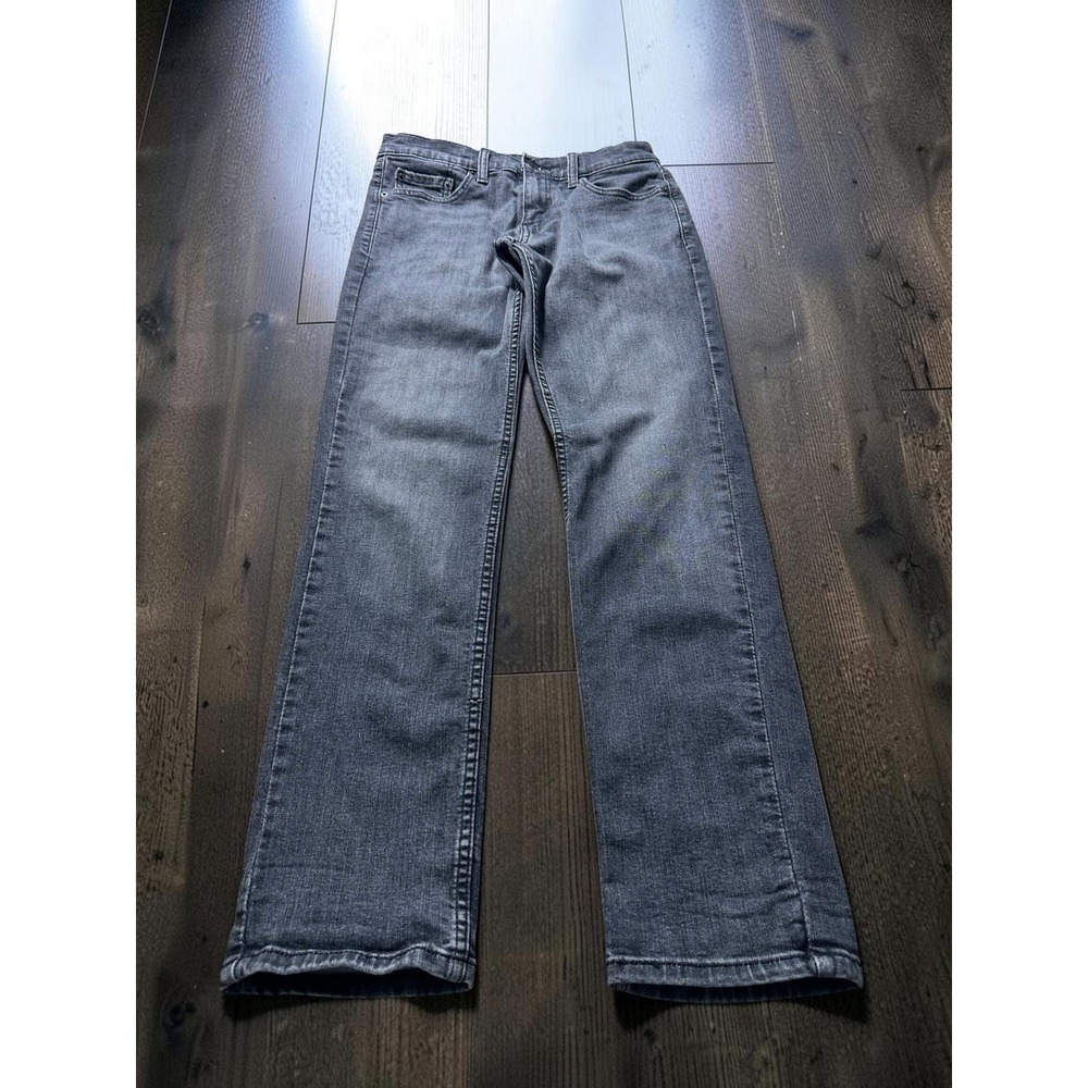 Levis 511 Slim Fit Jeans Faded Black Denim 30x32 Mens Streetwear Grunge